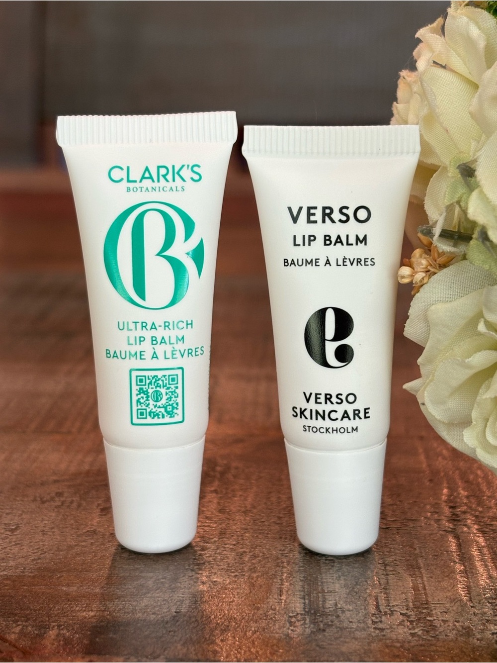 NEW Clark’s Botanicals ULTRA-RICH Lip Balm & VERSO Lip Balm SET!